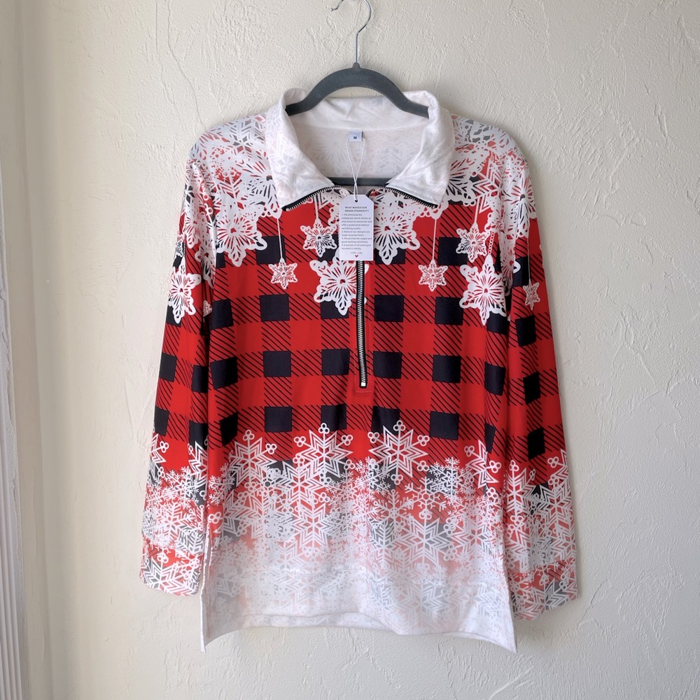 ❤️ NWT - Long-Sleeve Holiday/Winter Shirt - Size: M
